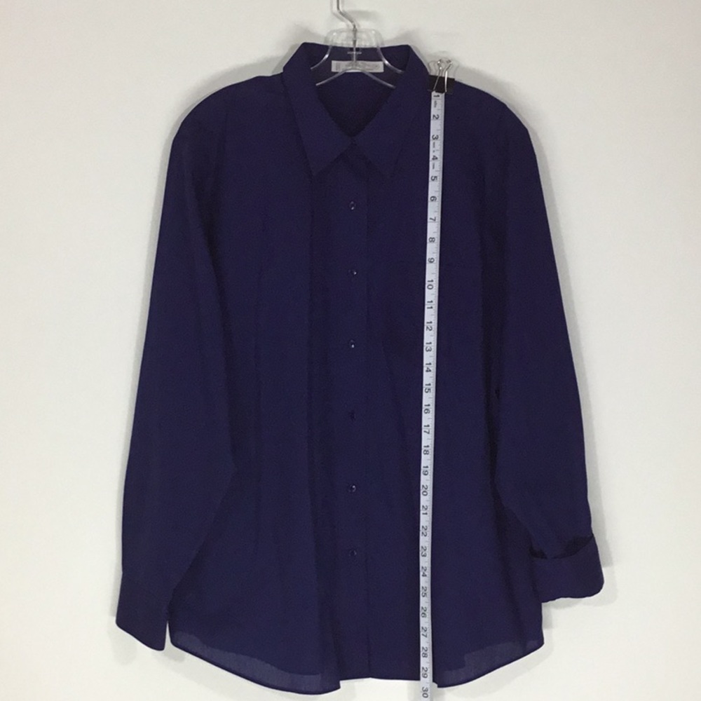 Men's Foxcroft Neck 18 Wrinkle-Free Collared Button Down Dress Shirt